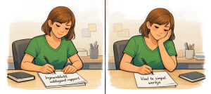 Illustratie van het logische domein, met elementen die cognitieve uitdaging en analytisch denken uitbeelden.